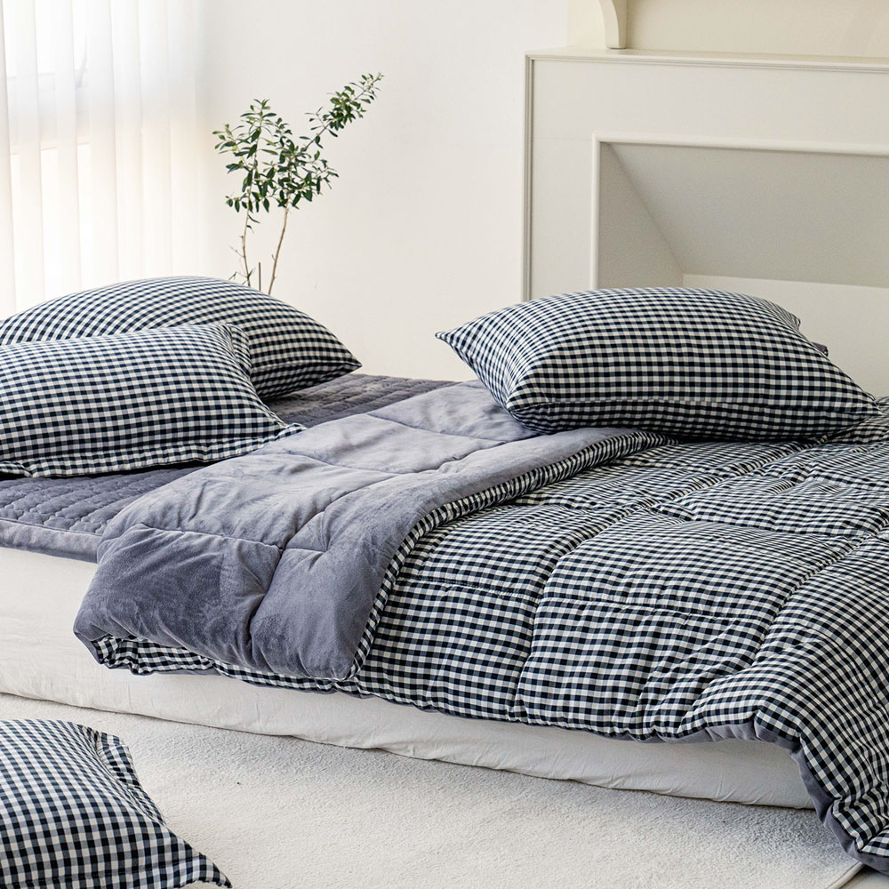 달콤한하루 먼지없는 이불세트 극세사 차렵이불 베개세트 기숙사 침구 크래크 SS