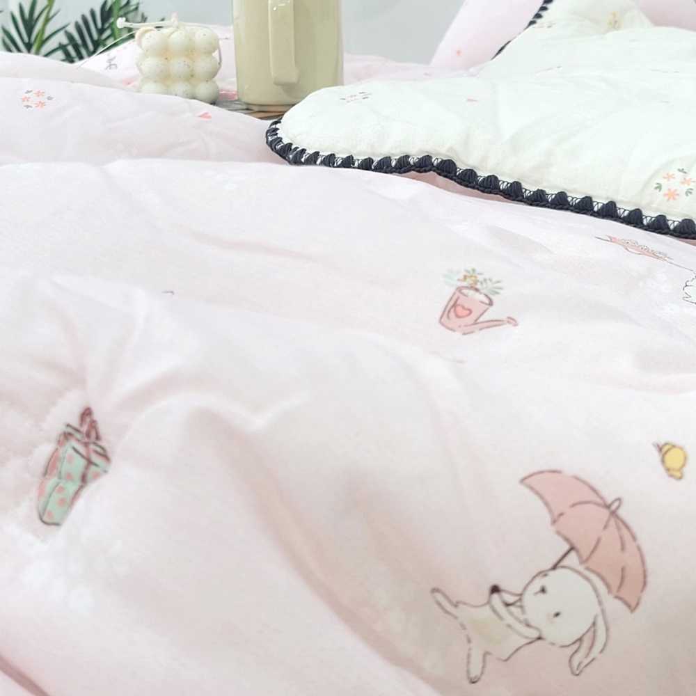 큐티래빗 모달100 어린이 차렵이불 세트 봄가을 겨울 S/SS