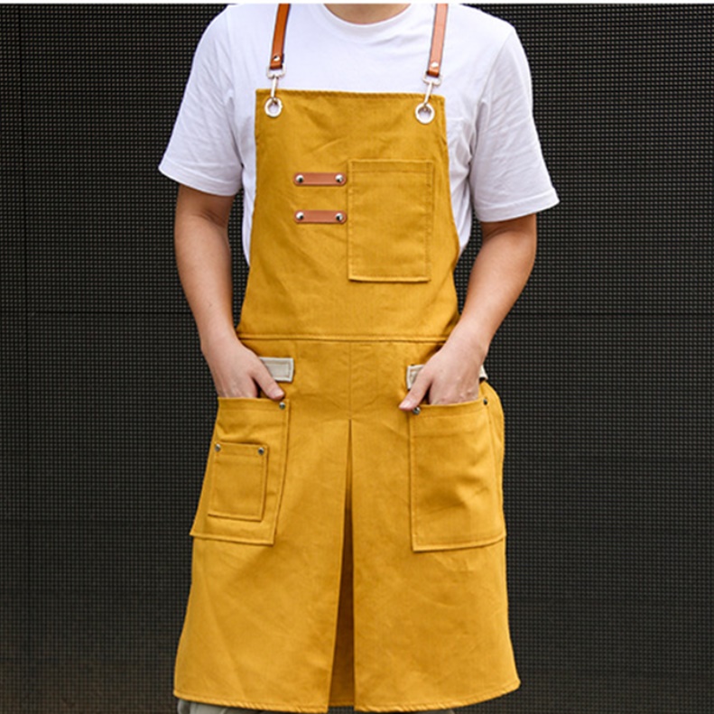 옆 주머니 앞치마 목공용 공업용 산업용 정비용 화실 공예 앞치마