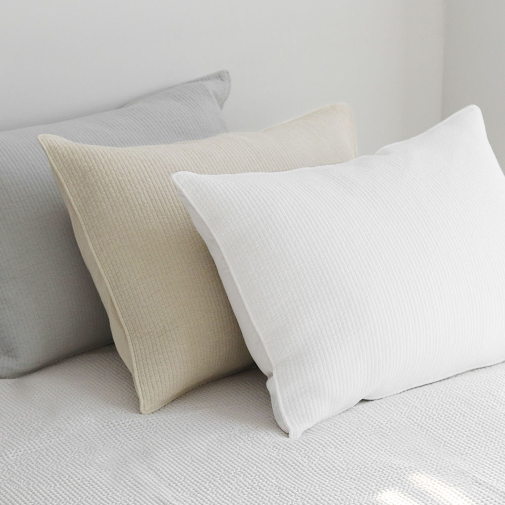 피넛버터젤리 노바 오가닉 목화솜 누빔 베개커버 50x70