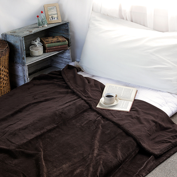 BEDDING 털담요 브라운 5100.7045, 1500mmx2000mm - 상세 이미지 2