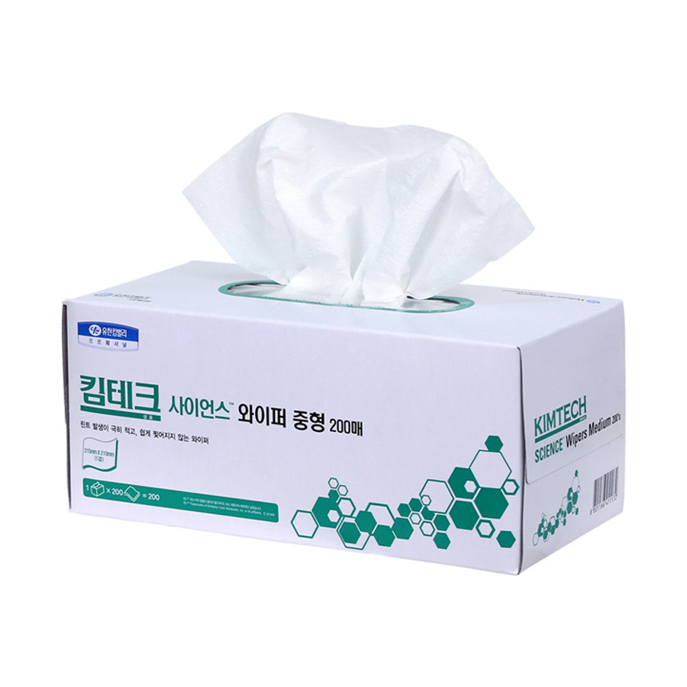 유한킴벌리 41117 킴테크 사이언스 와이퍼 중형 1겹 200매 30카톤 - 상세 이미지 5
