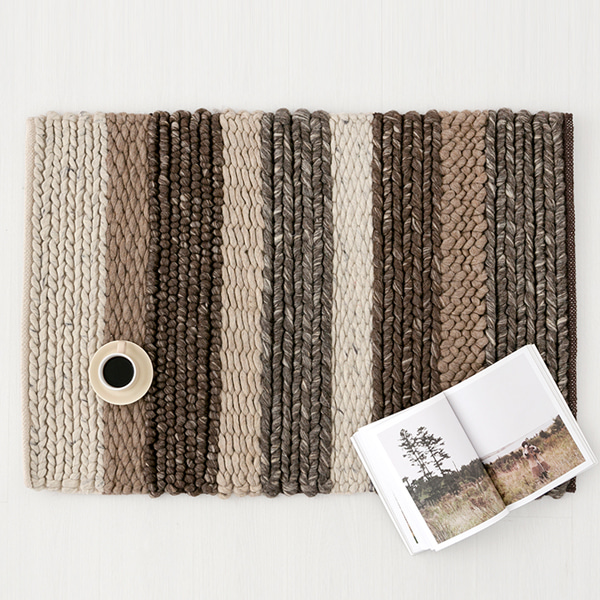 CASCO 핸드메이드러그 80X115 스트라이프 2511.7619, 115x80cm