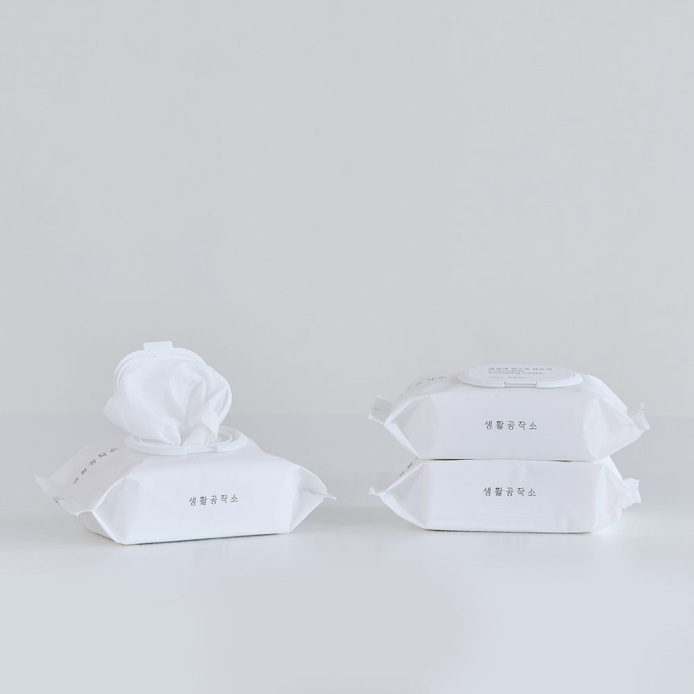생활공작소 물걸레청소포 베이킹소다물티슈 청소물티슈 24매 5개