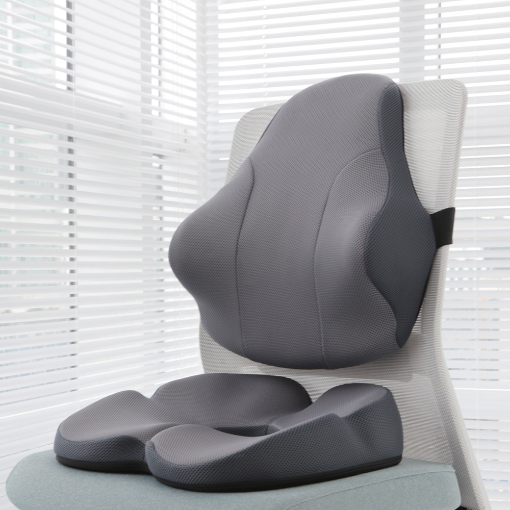 베네폼 허리소프트 힙업 기능성 사무실 의자 자세교정 방석 쿠션세트