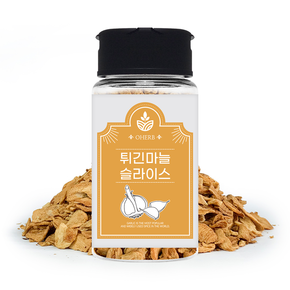 튀긴마늘슬라이스 40g 토핑 향신료 조미료 마늘칩 갈릭 후레이크 갈릭칩 플레이크 - 메인 이미지