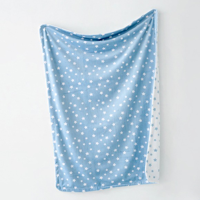 VARISTA 담요 70x100 화이트/스카이블루 6784.6410, 70x100cm - 메인 이미지