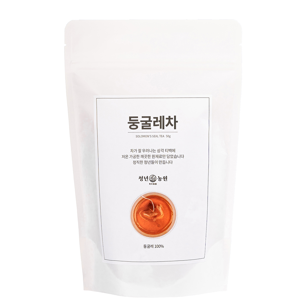 [청년농원] 둥굴레차 구수한 국산 볶은 둥글레 효능 임산부 무카페인 생분해 티백 물대신 이미지 6