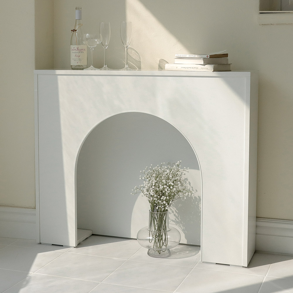 어반 LED 벽난로 콘솔 장식장 600