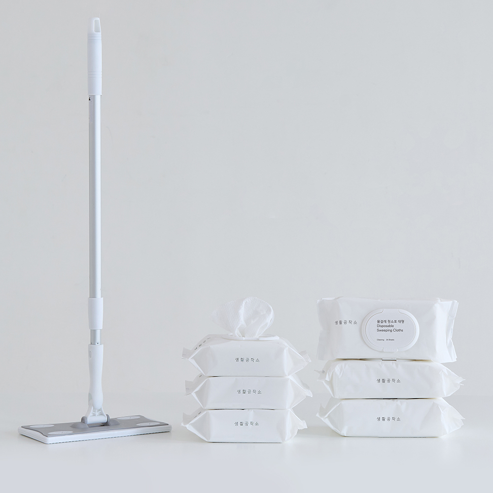 생활공작소 물걸레청소포 베이킹소다물티슈 청소물티슈 24매 5개