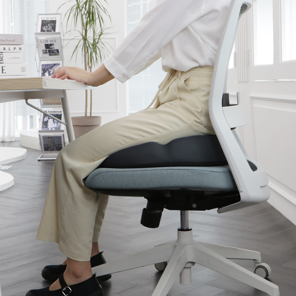 베네폼 힙업 고밀도 메모리폼 기능성 자세교정 사무실 의자 방석