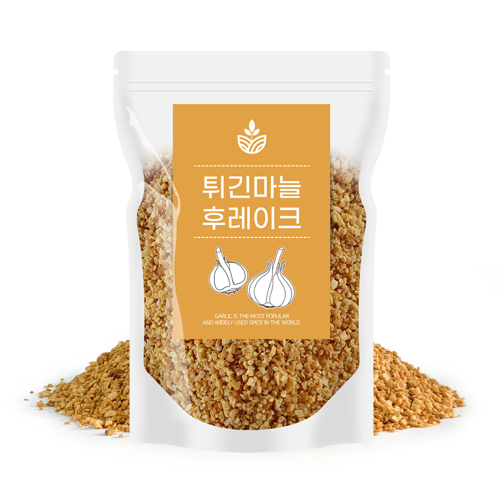 튀긴마늘후레이크 500g 토핑 향신료 조미료 마늘칩 갈릭 후레이크 갈릭칩 플레이크 - 상품 이미지