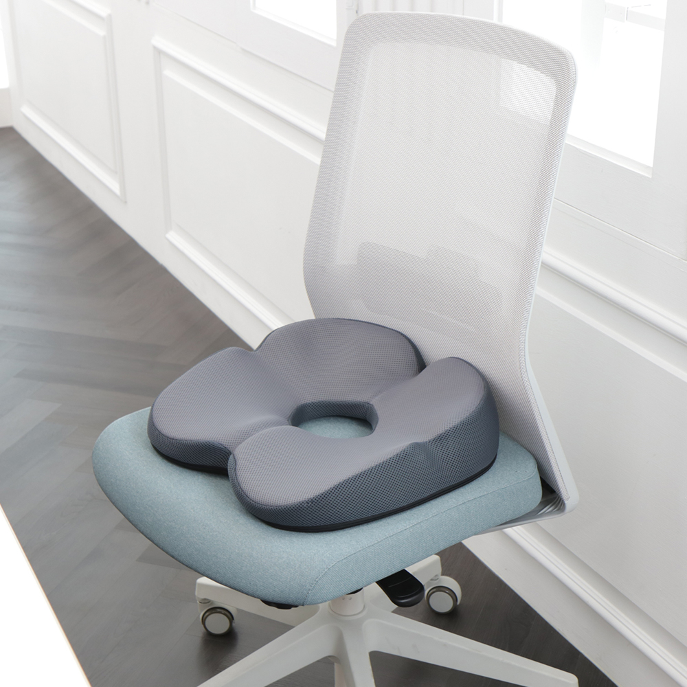 베네폼 허리소프트 힙업 기능성 사무실 의자 자세교정 방석 쿠션세트