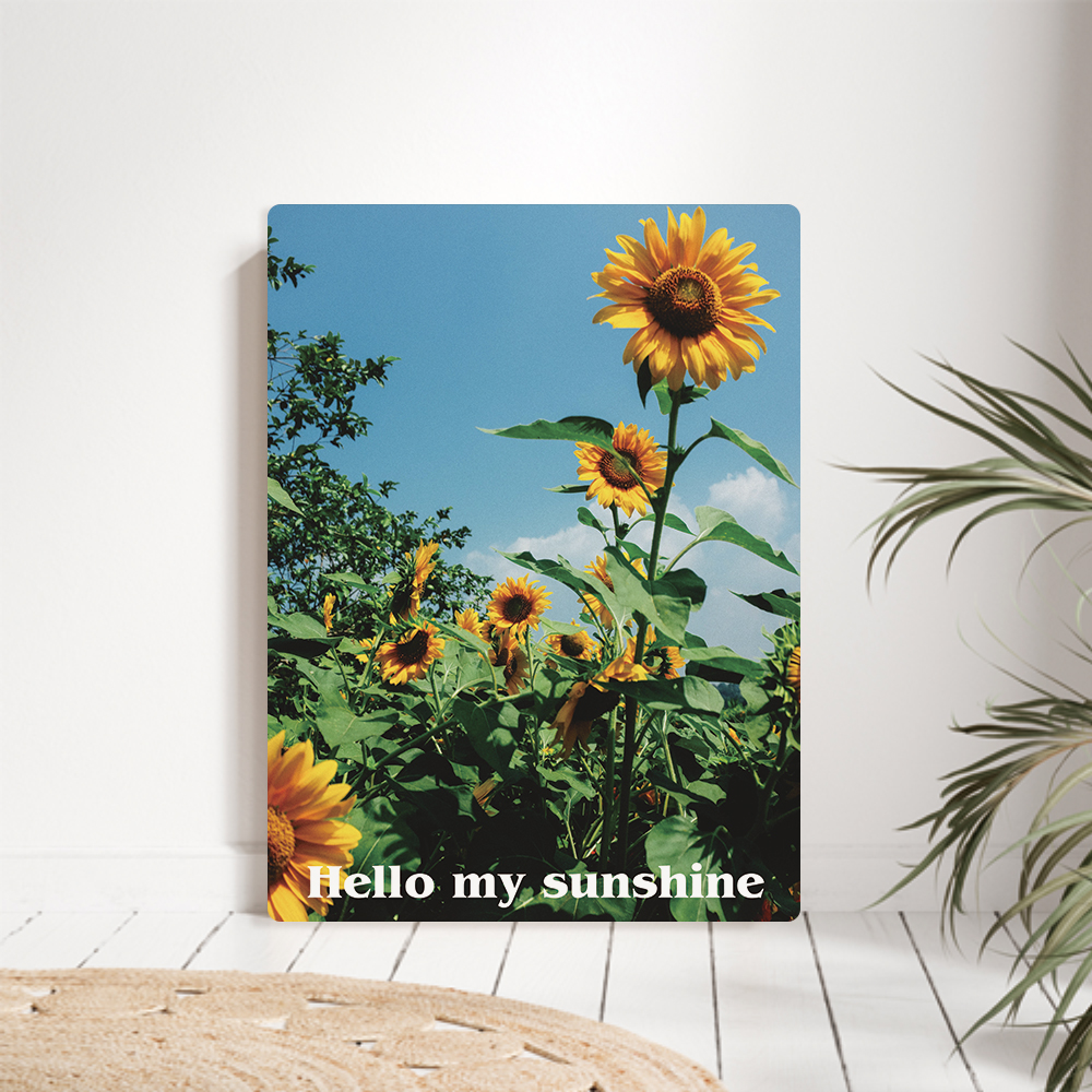 오홀리브 접이식 액자테이블 해바라기 9가지 소(60x40) 썬플라워 27cm다리