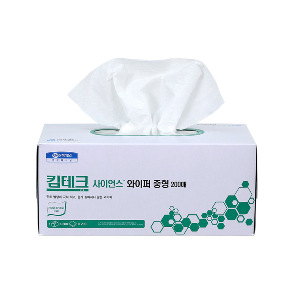 유한킴벌리 41117 킴테크 사이언스 와이퍼 중형 1겹 200매 30카톤 - 상세 이미지 3