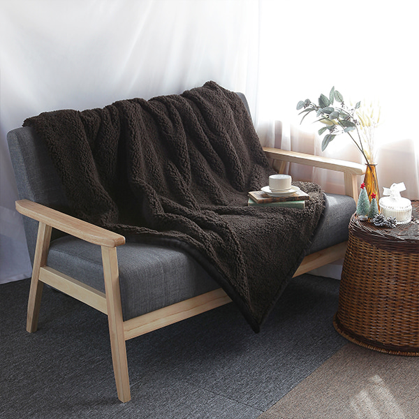 BEDDING 털담요 초콜릿 6530.2860, 1500mmx2000mm - 상세 이미지 5