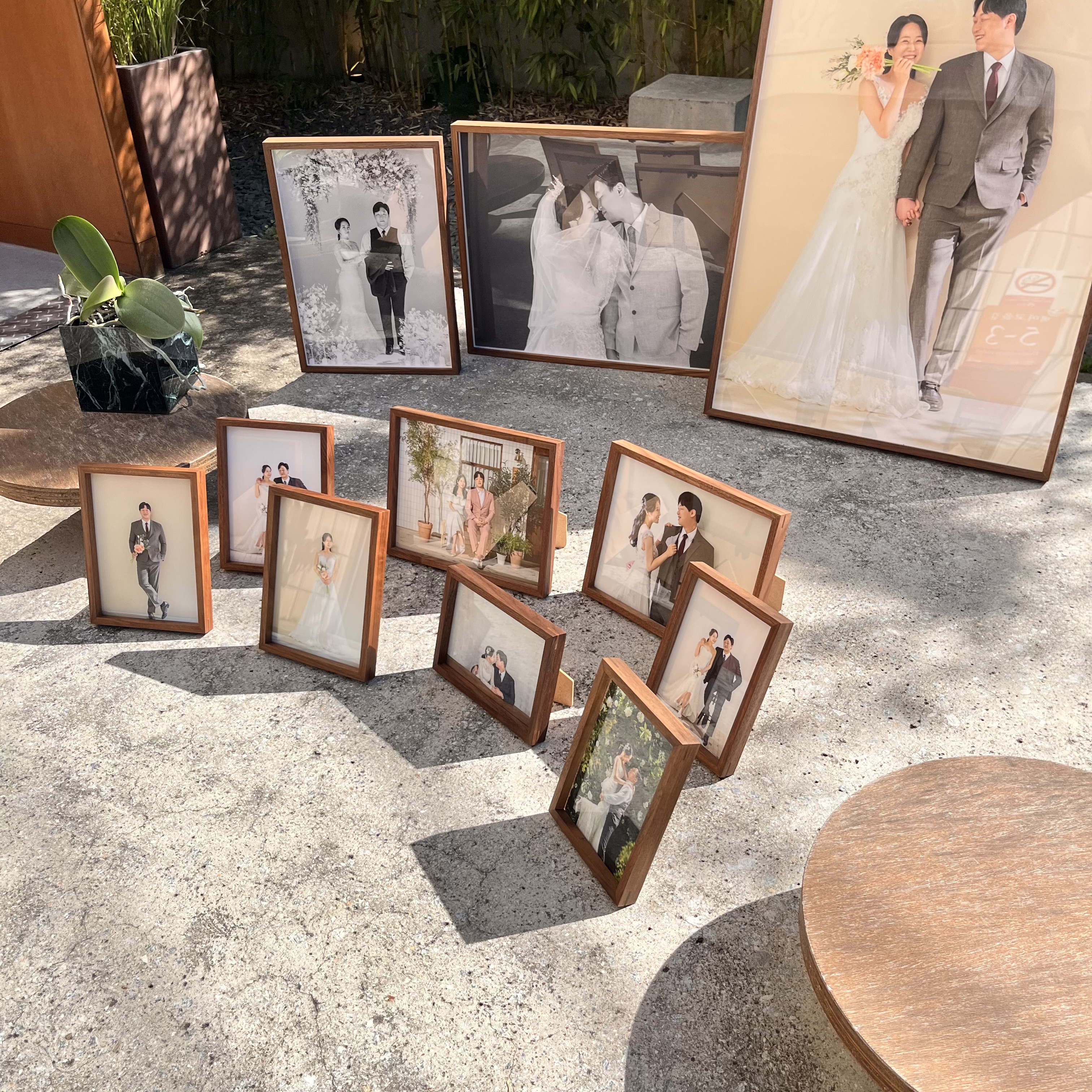 사진인화 웨딩 보정 인쇄 결혼 웨딩 포토테이블 5x7 고급 무광 아트지 스마트폰 출력