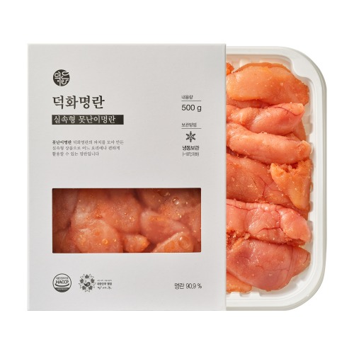덕화명란 못난이 명란 1팩 500g (업소용 벌크 저염 무색소 반찬 요리 실속형 파지명란)