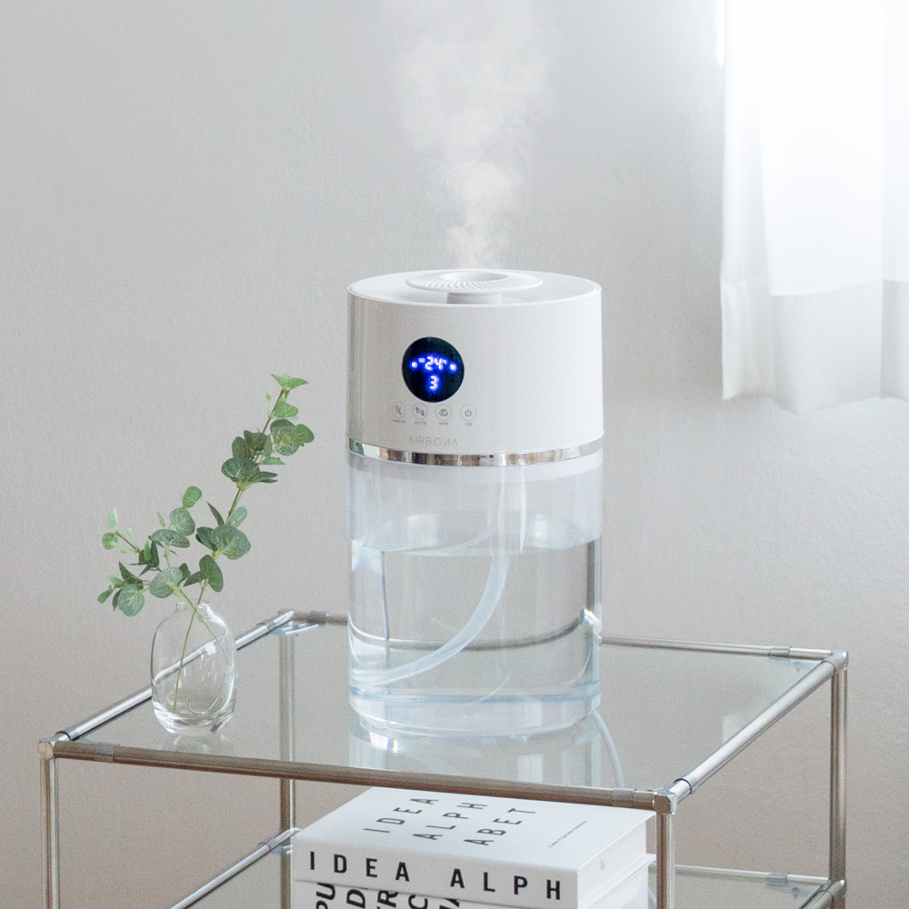 에어보나 대용량 통세척 간편 분리세척 상부급수 무드등 초음파식 가습기 3.5L
