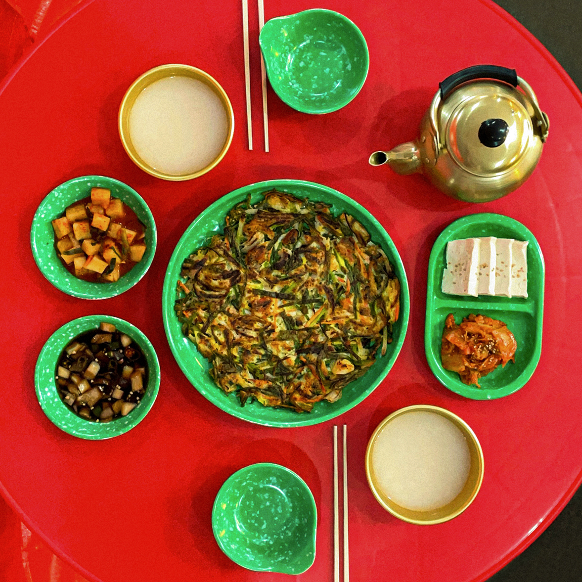 옛날 포장마차 떡볶이 분식집 분식 멜라민 그릇 접시 분식세트 - 상세 이미지 3