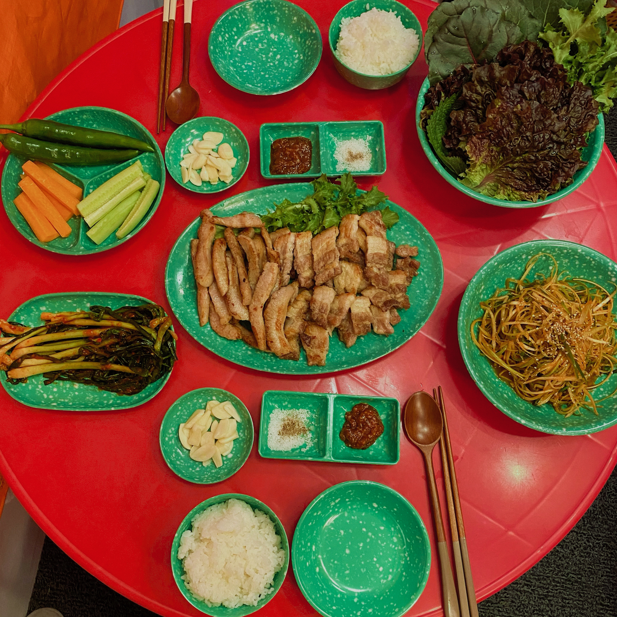 옛날 포장마차 떡볶이 분식집 분식 멜라민 그릇 접시 분식세트 - 상세 이미지 5