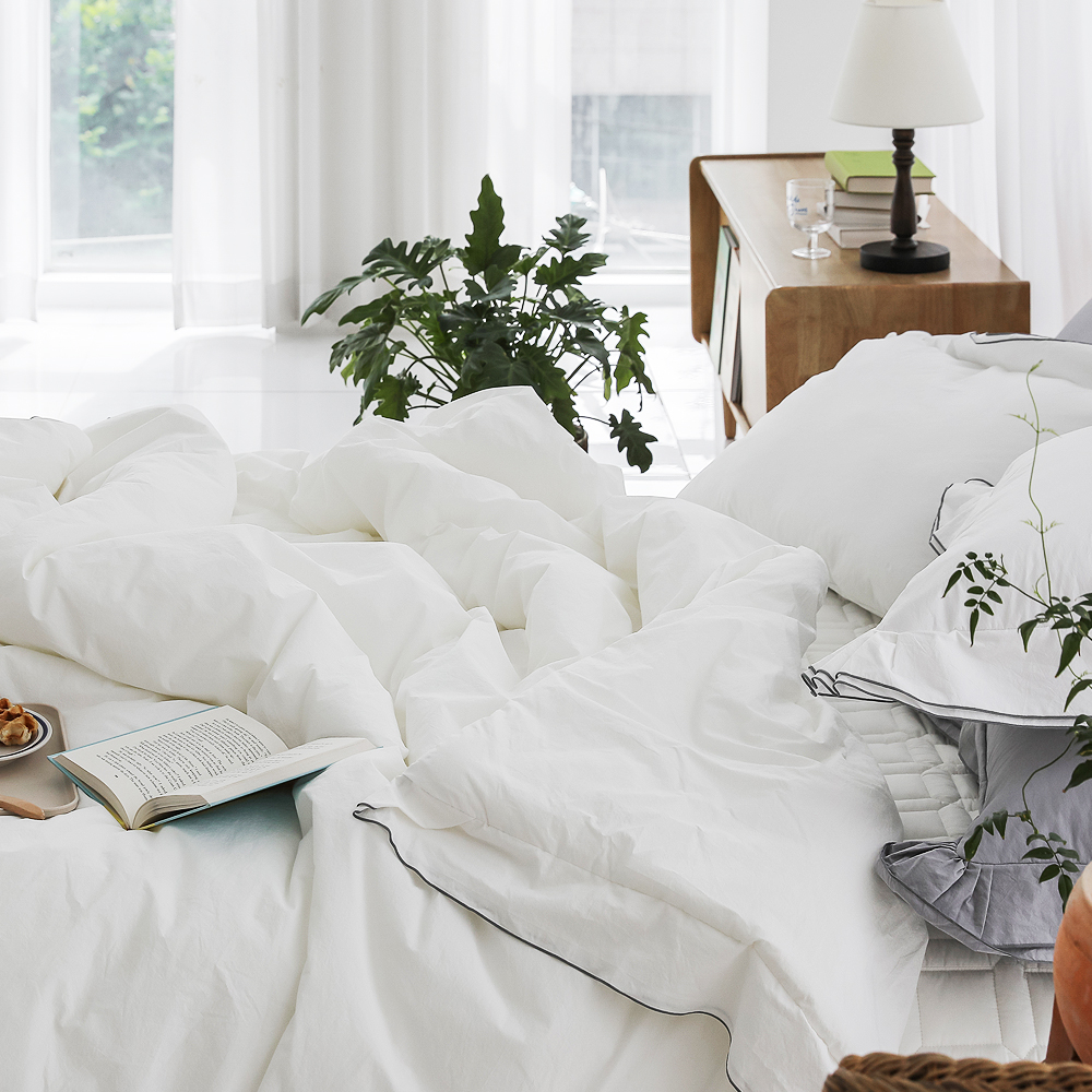 리눔아티카 60수 순면 고급 호텔식 무봉제 차렵이불 세트