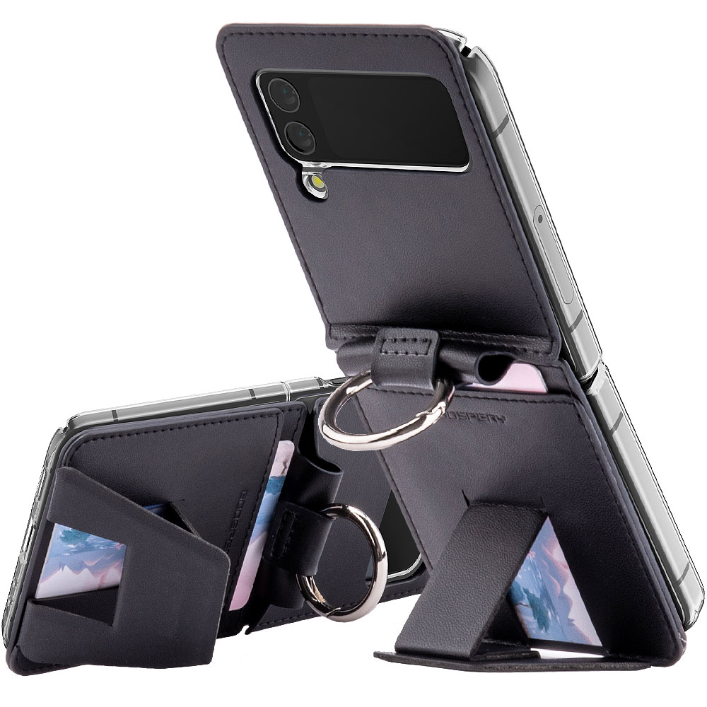 갤럭시 Z플립4 케이스 힌지보호 카드수납 링 거치대 플립4