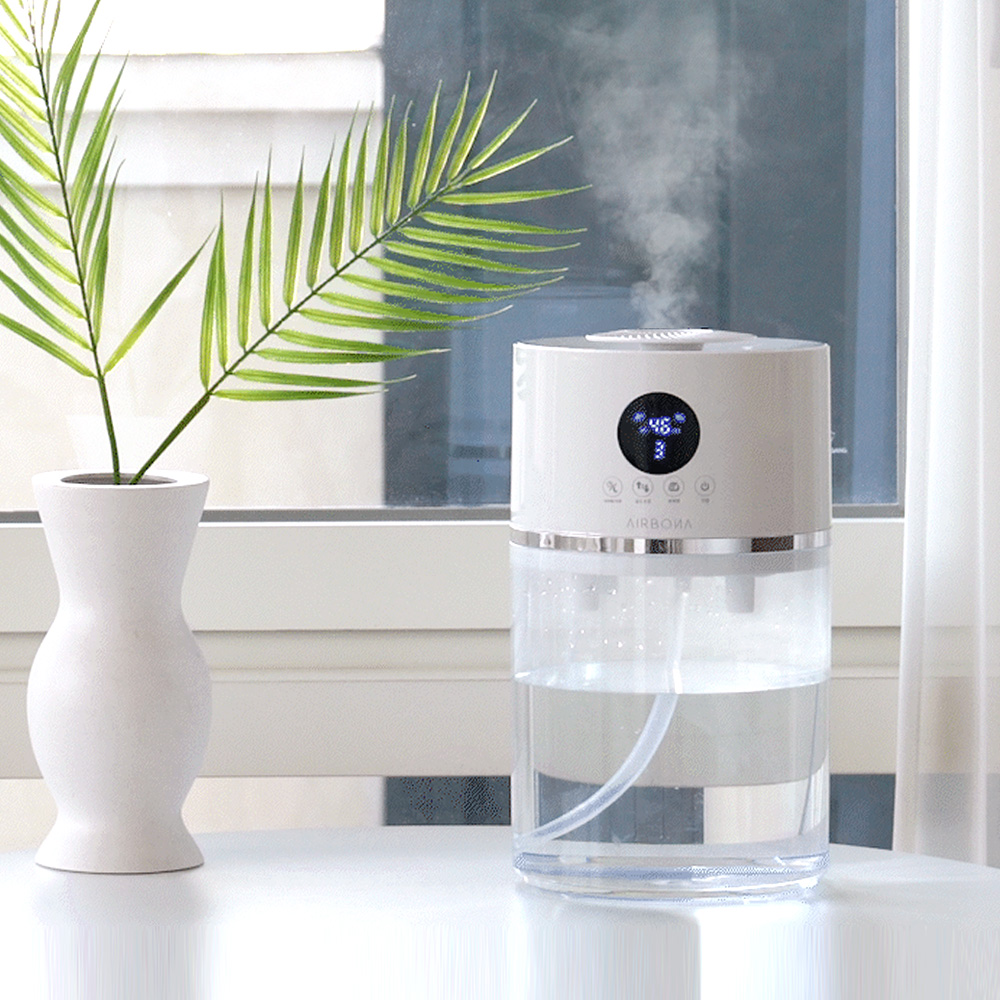 에어보나 대용량 통세척 간편 분리세척 상부급수 무드등 초음파식 가습기 3.5L