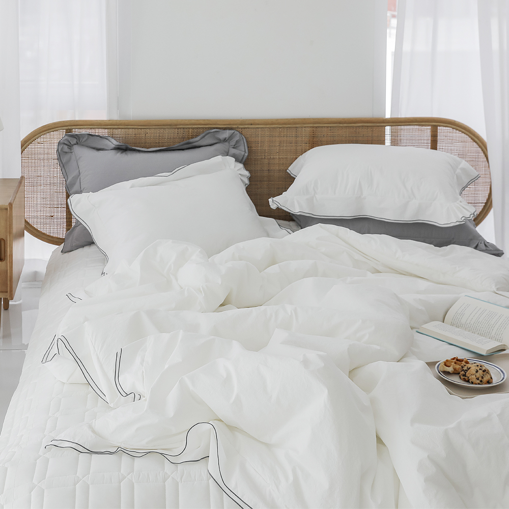 리눔아티카 60수 순면 고급 호텔식 무봉제 차렵이불 세트