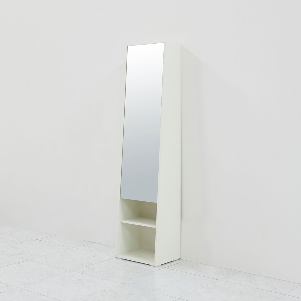 올굿퍼니처 보노 슬라이딩 전신 거울 수납 오픈형 라이트오크, 400x295x1650