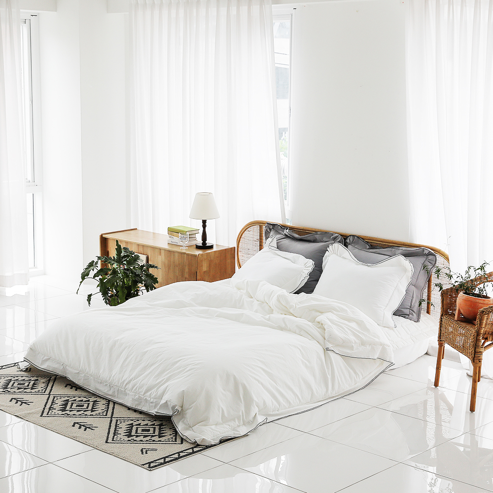 리눔아티카 60수 순면 고급 호텔식 무봉제 차렵이불 세트