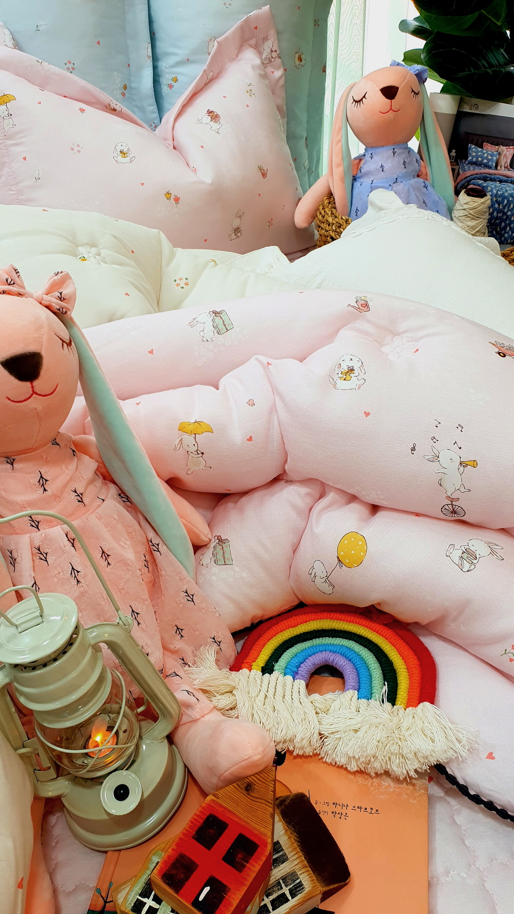 꼬마토끼 구름 모달이불 초등학생 공주 어린이이불 세트