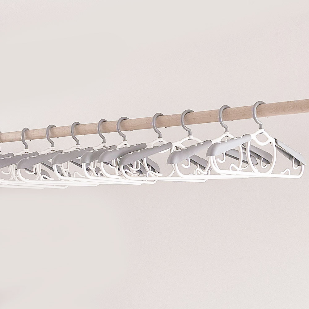 길이조절 어깨뿔방지 논슬립 올인원 옷걸이 회전고리 니트 정장 셔츠