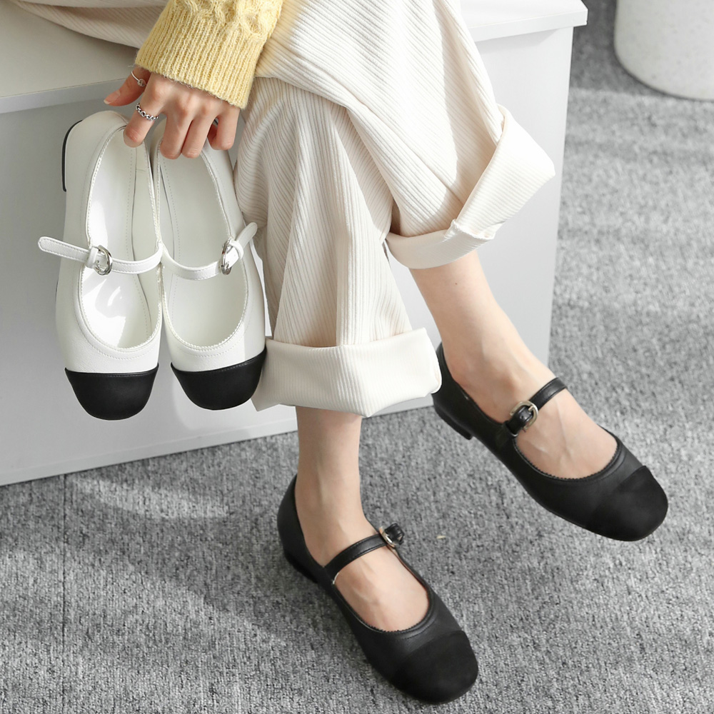 발편한 여성 빅사이즈 메리제인 플랫슈즈