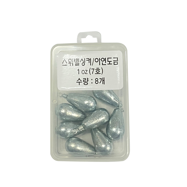 UST 스위벨 싱커 아연도금 봉돌 1oz - 상세 이미지 2