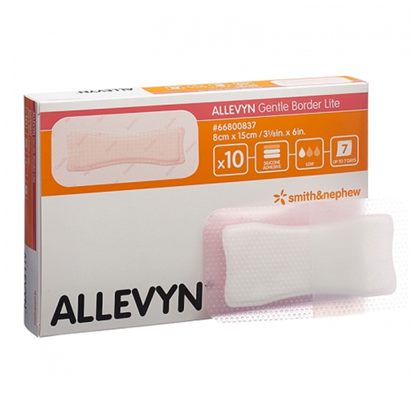 알레빈 젠틀보더 습윤밴드 8cm X 15cm (10매) 욕창드레싱 상처 - 상품 이미지