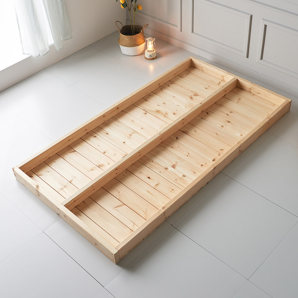 저상침대 저상형 원목 프레임 바닥 깔판 받침대 미니싱글