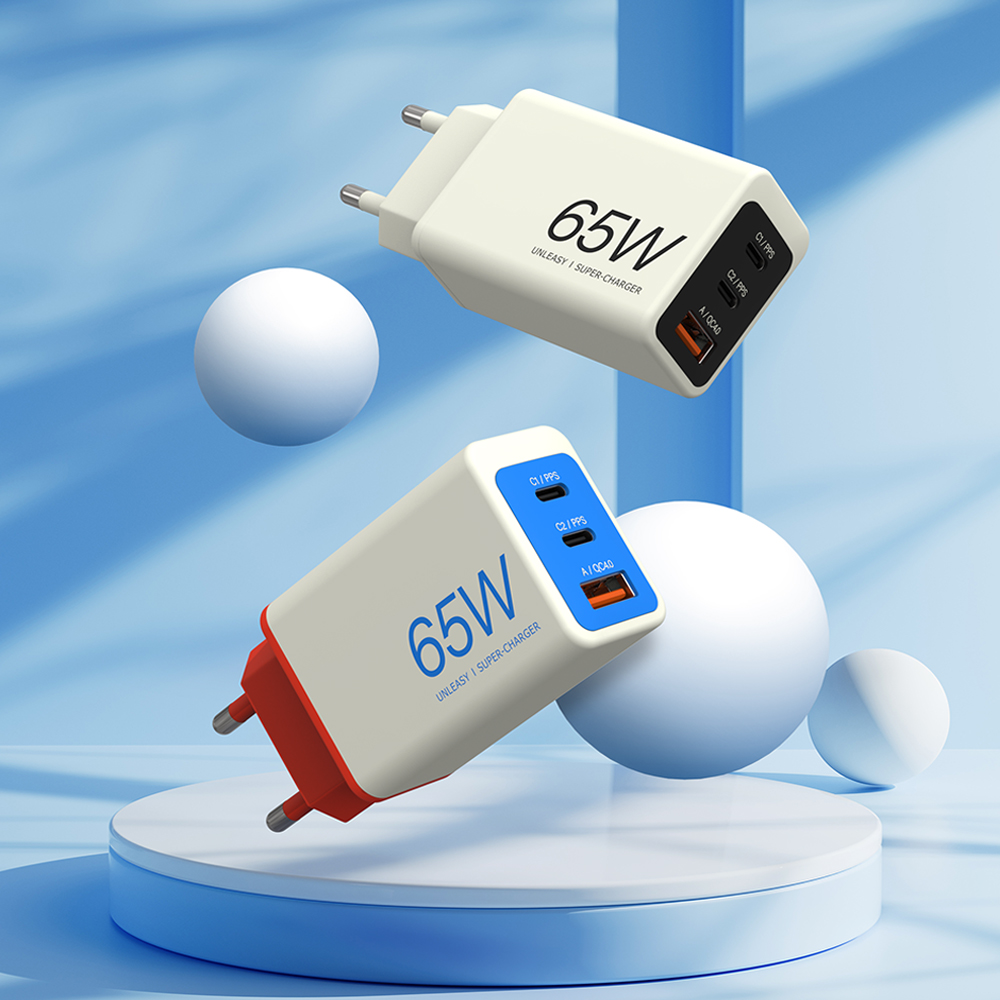 언리시 65W 초고속 3포트 멀티 충전기 USB PD PPS Gan2 C타입 - 상세 이미지 2