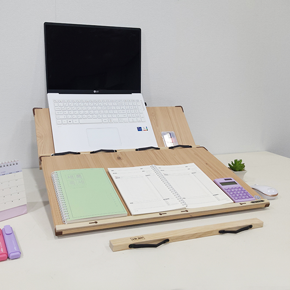 위즈 2단독서대 필기겸용 책거치대 원목 책받침대 루미60, 1개 실사용 후기 | 효과 있을까? - 대표 이미지