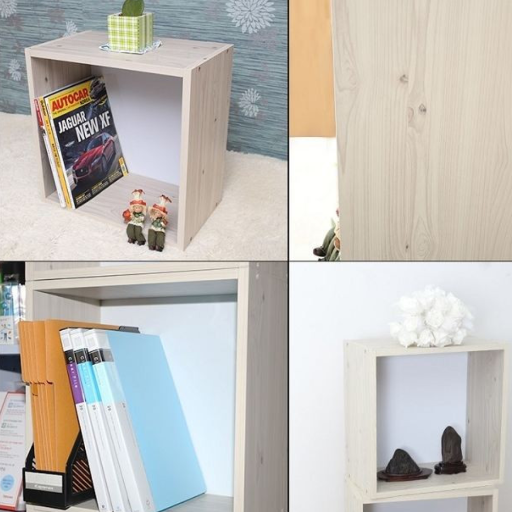 모듈 책장 맞춤 책장 작은 좁은 시스템 오픈형 책장 수납함 - 상세 이미지 4