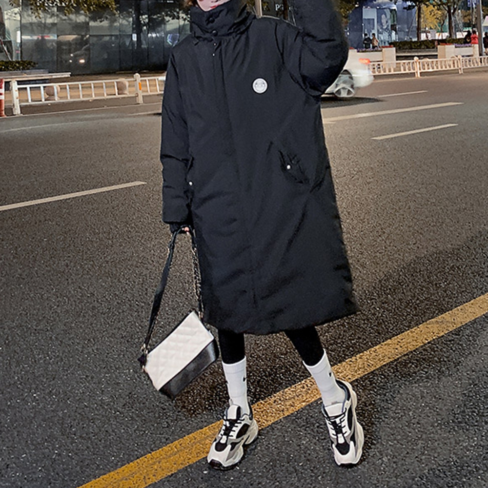 올겨울패딩 여성 롱 야상 후드 하이넥 점퍼 패딩 - 상세 이미지 3