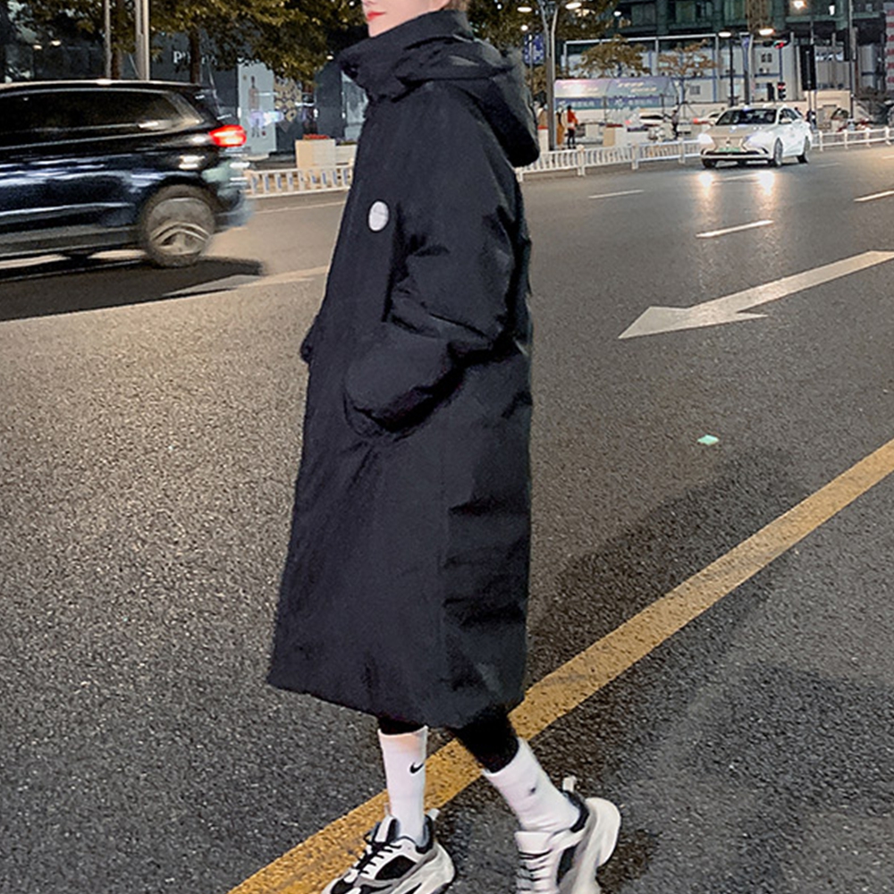 올겨울패딩 여성 롱 야상 후드 하이넥 점퍼 패딩 - 상세 이미지 5