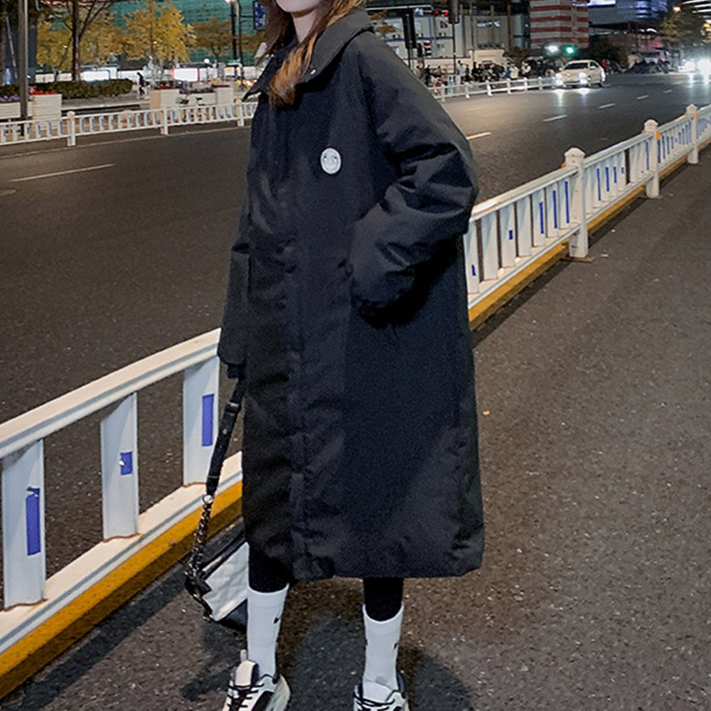 올겨울패딩 여성 롱 야상 후드 하이넥 점퍼 패딩 이미지 6