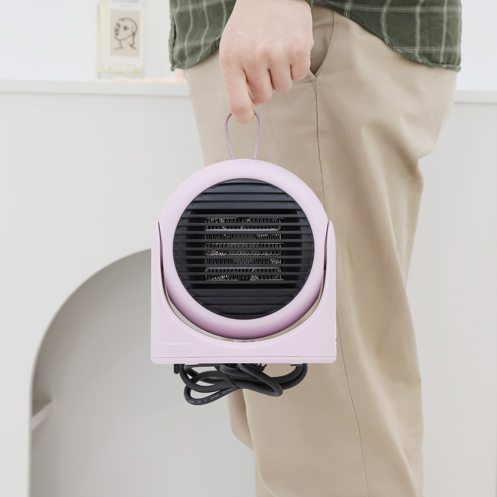 툴콘 온풍기 팬 히터 MF-3050 파스텔보라 캠핑용 저전력히터 300w 이미지 6