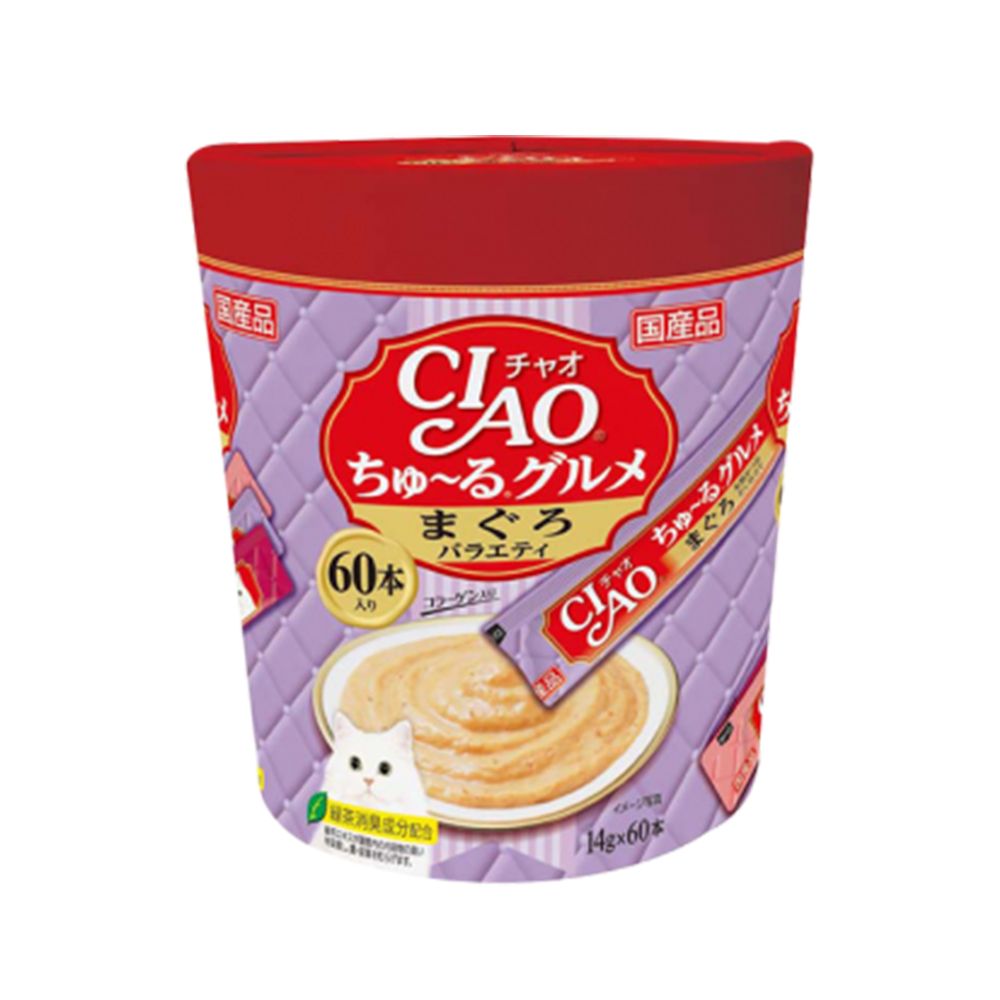 이나바 챠오츄르 대용량 구루메 버라이어티 60p 고양이 간식 이미지 6
