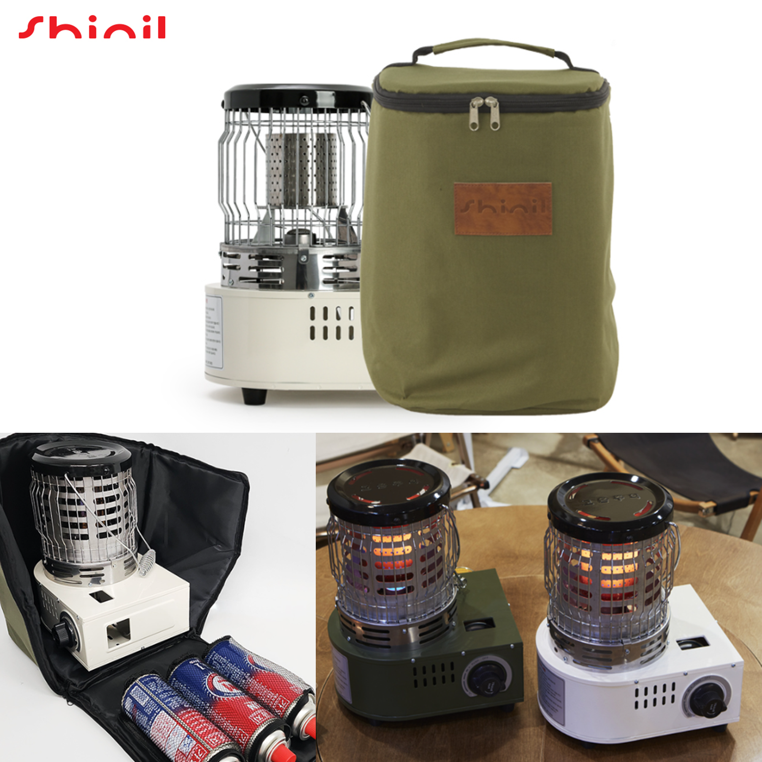 신일 가스 난로 캠핑 히터 미니 소형 부탄가스 호환