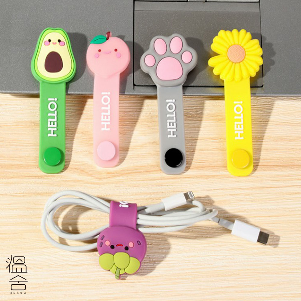 실리콘 케이블 타이 충전선 전선 USB 선정리 핸드폰 줄정리 홀더 클립 - 상세 이미지 3