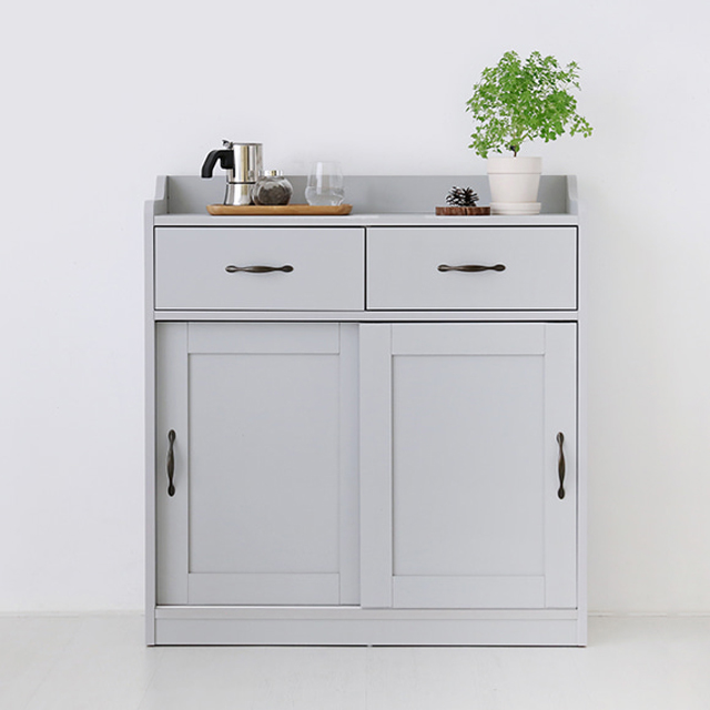 펨바 부페 캐비넷 6052H 840x294x900mm, 3단, 라이트그레이 9053.7457 - 메인 이미지