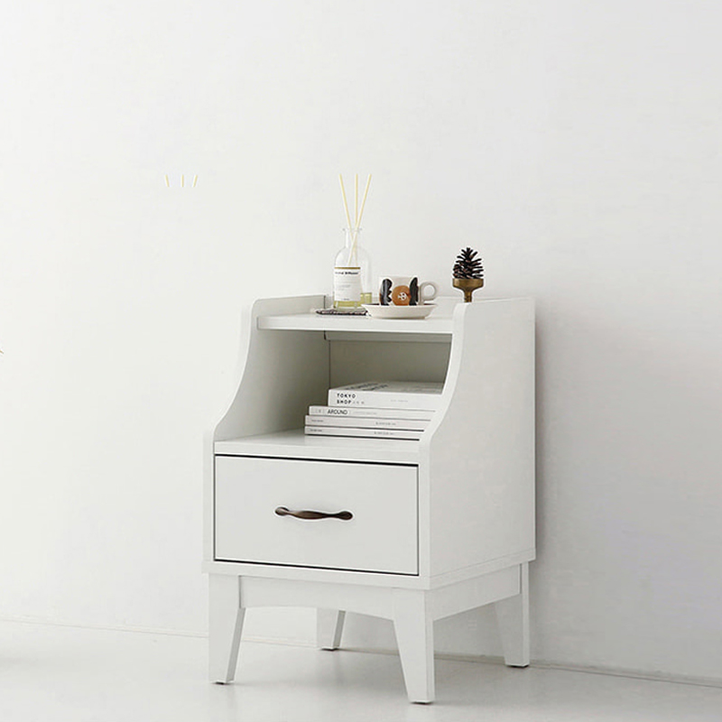 펨바 협탁 6040H 380mmx390mmx580mm, 2단, 화이트 5057.5662 - 메인 이미지