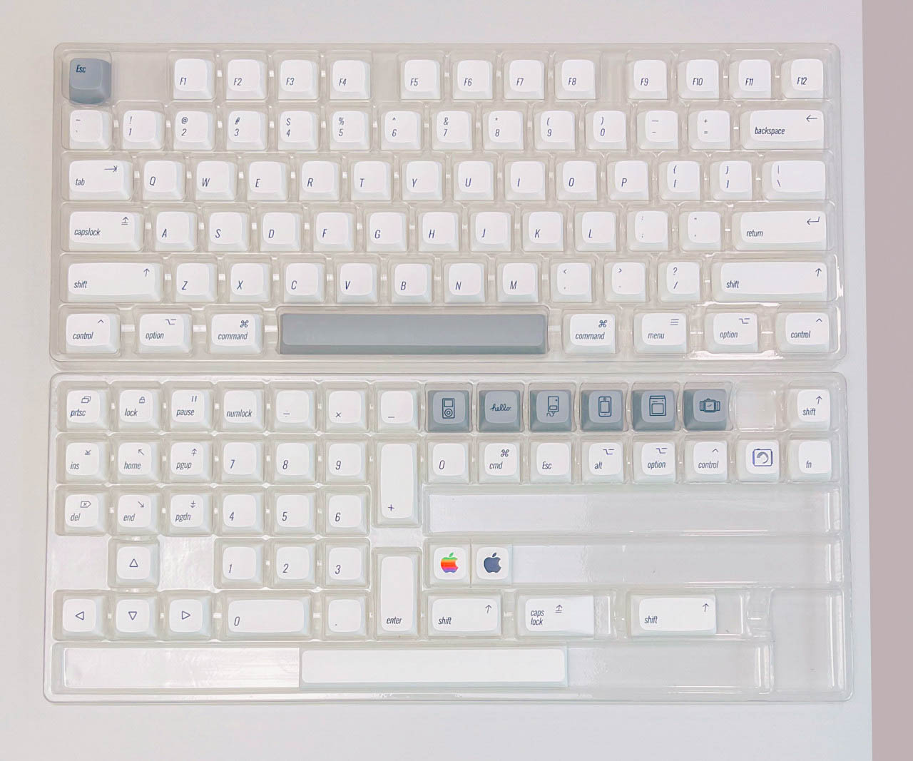 애플 슬림 레트로 키캡 XDA PBT 기계식 키보드 이미지 8